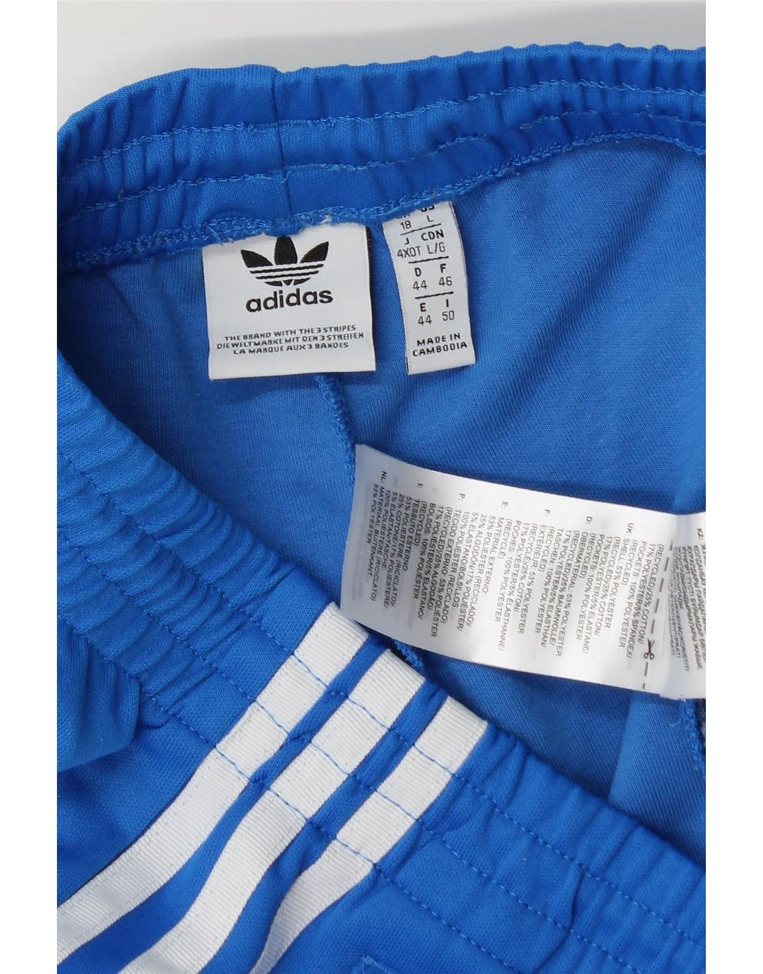 Adidas Træningsdragtsbukser til kvinder UK 18 XL Blå Polyester