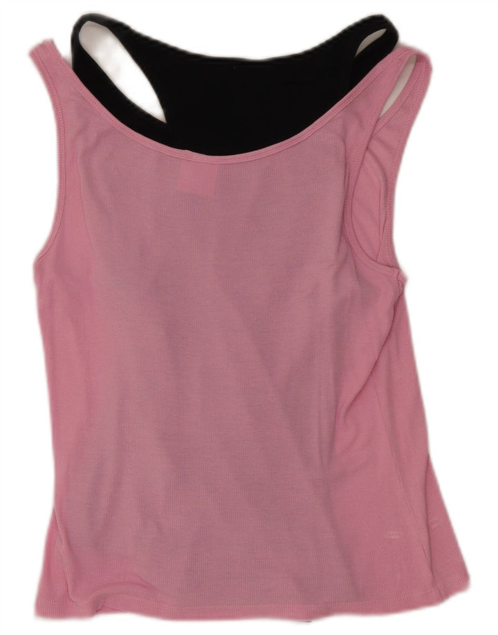 Arena Damevest Top UK 12 Medium Pink Colourblock Bomuld