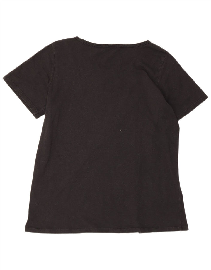 LEVI'S T-shirt top til kvinder UK 20 2XL Sort