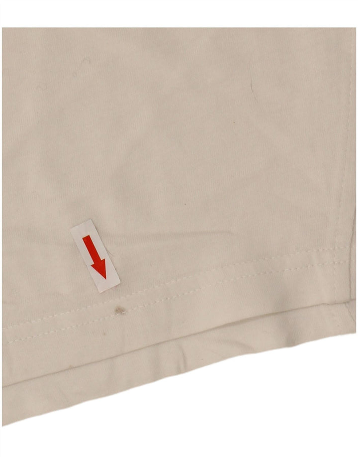 Champion Herre grafisk T-shirt Top Medium White Colourblock Bomuld