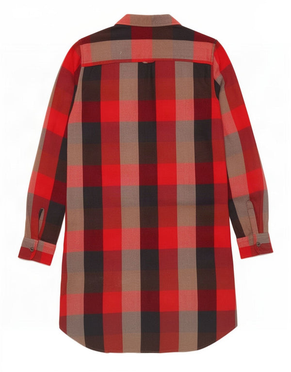 Levi's Dame Flanell Shirt Dress UK 10 Small Red Gingham