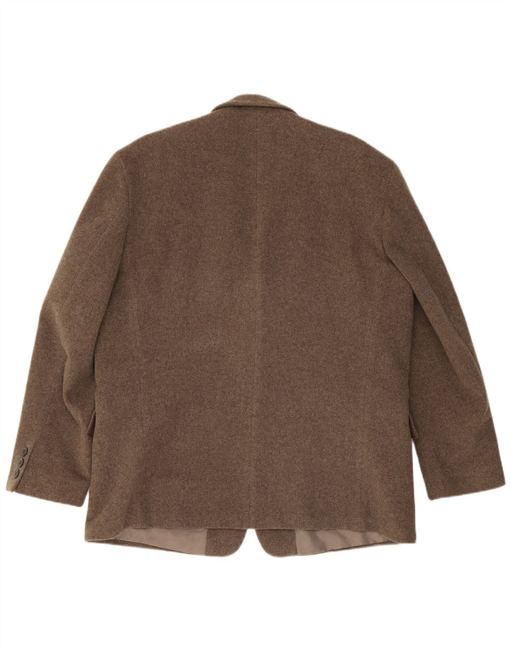 Camel Active Herre 2 Button Blazer Jacket UK 44 2XL Grå Virgin Wool