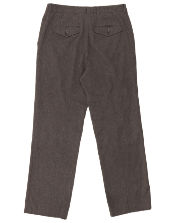Zara Herre Lige Chinobukser EU 40 Medium W31 L29 Grå Polyester