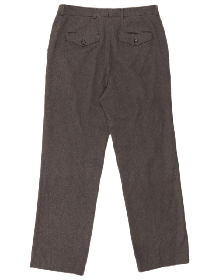 Zara Herre Lige Chinobukser EU 40 Medium W31 L29 Grå Polyester