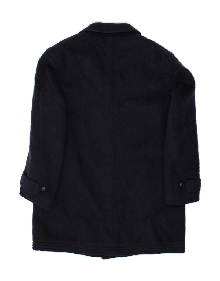 DOLOMITEN Overfrakke til mænd UK 38 Medium Navy Blue Mohair
