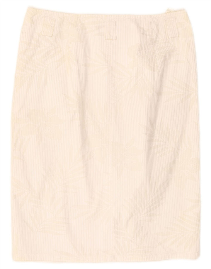Taifun Womens Pencil Skirt W28 Medium White Floral