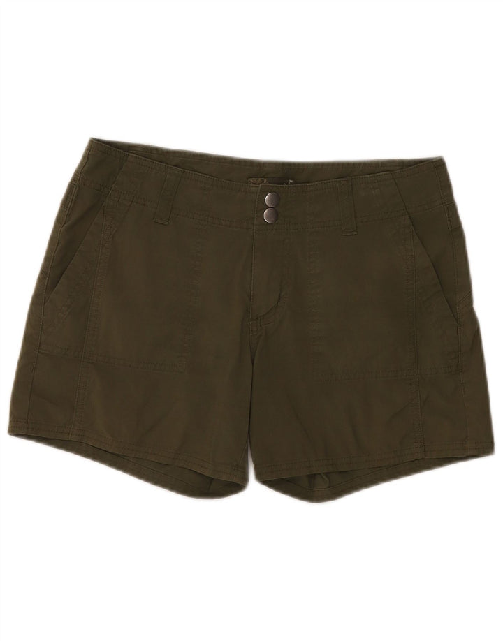 Prana Dame Cargo Shorts US 8 Medium W32 Khaki Bomuld