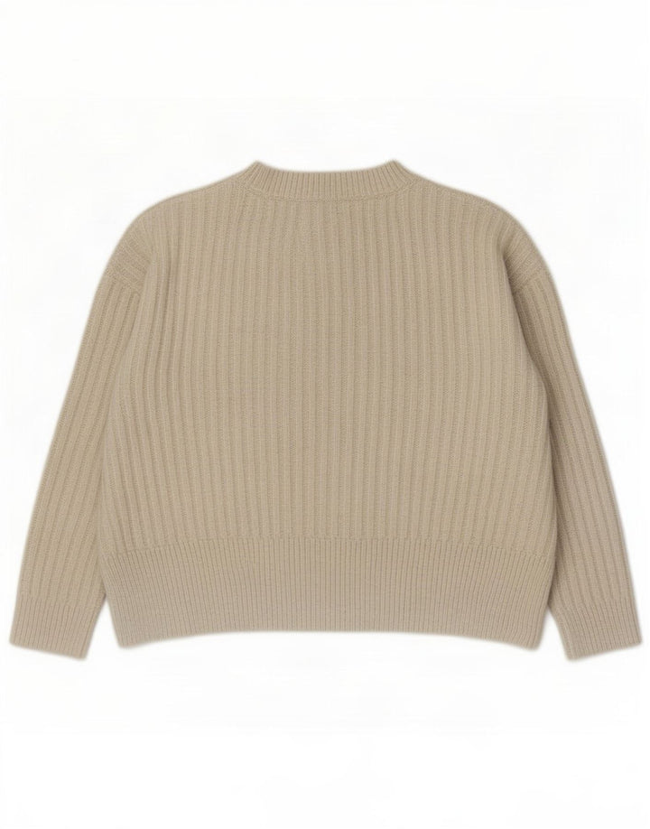 Marks & Spencer Dame Oversized Crew Neck Jumper Sweater UK 16 Large White
