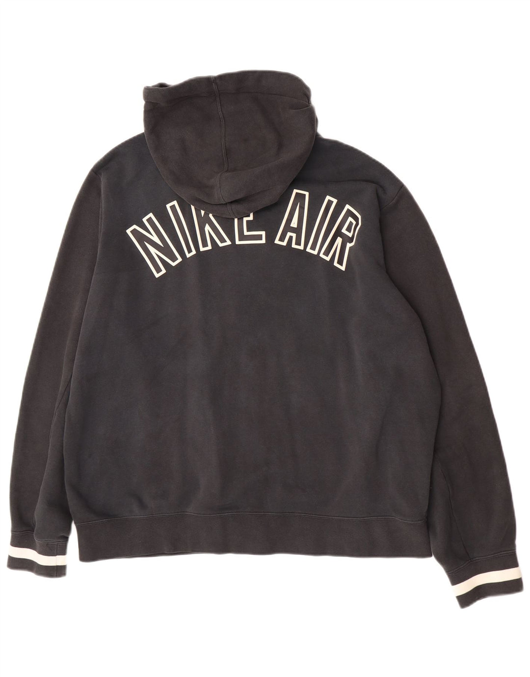 Nike Herre Air Graphic Hættetrøje Sweater med lynlås Large Sort