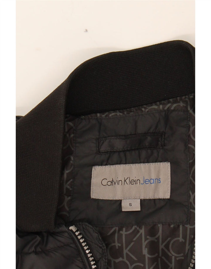 CALVIN KLEIN JEANS Mens Padded Jacket UK 36 Small Black Vintage Calvin Klein Jeans and Second-Hand Calvin Klein Jeans from Messina Hembry 