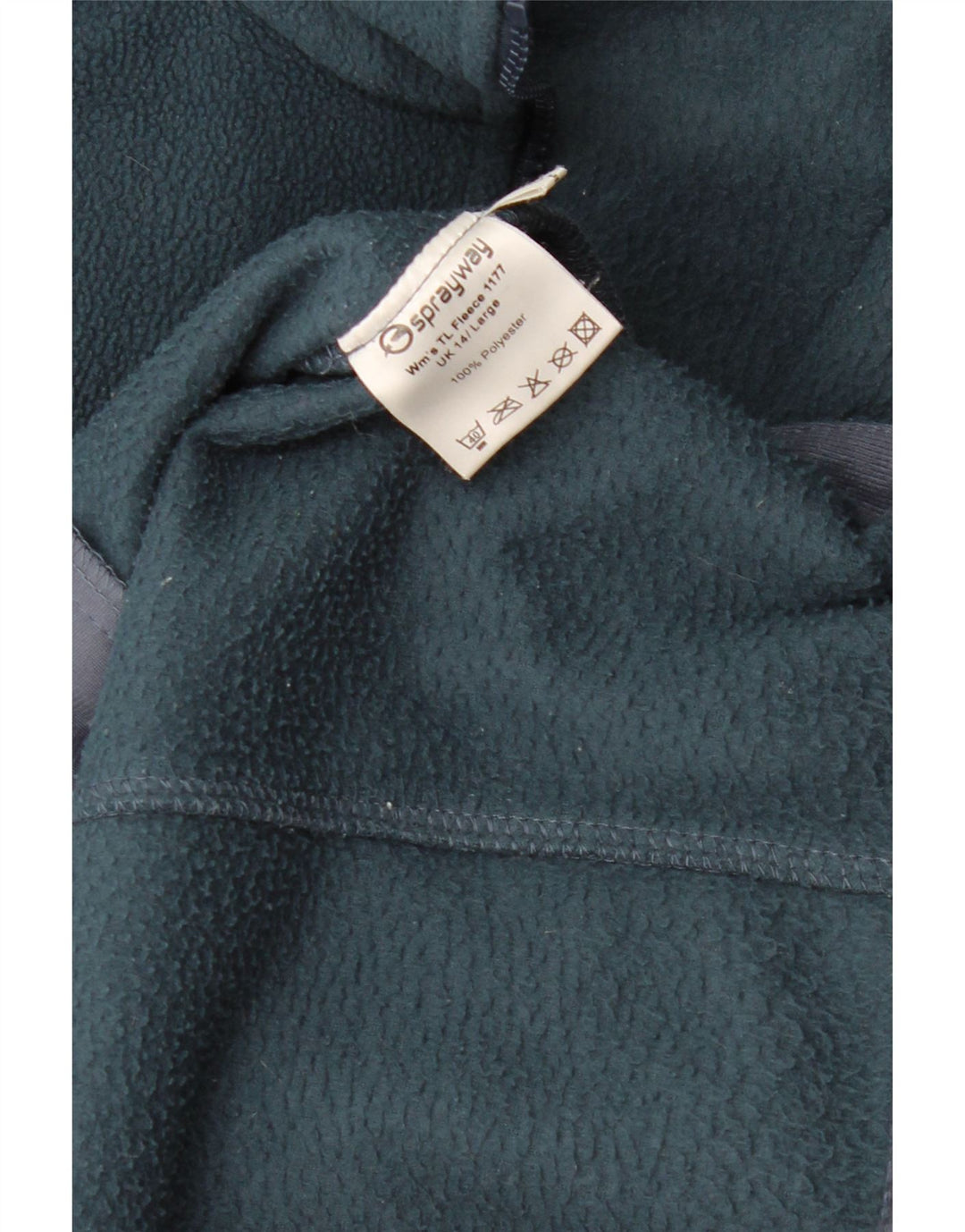 Sprayway Dame Liner Fleece Jacket UK 14 Large Green Polyester