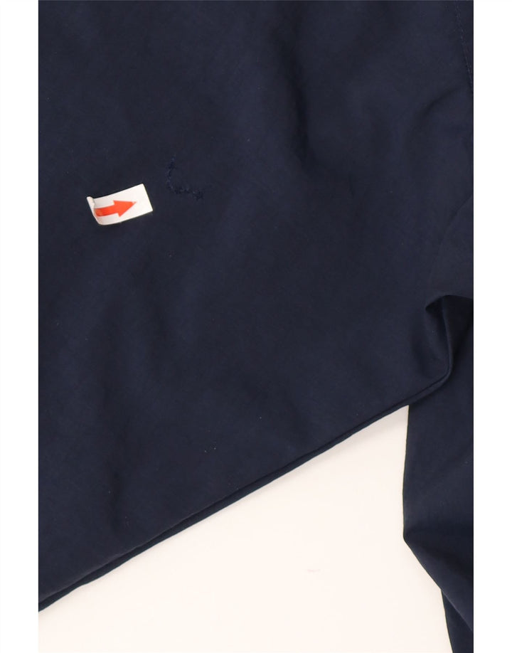 TIMBERLAND Regnjakke med hætte til mænd UK 42 XL Marineblå nylon