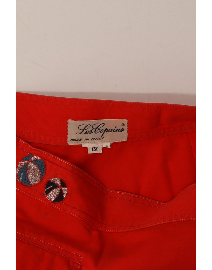 LES COPAINS Womens A-Line Skirt W28 Medium  Red