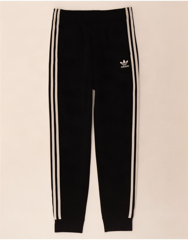 Adidas Drenge Træningsdragt Bukser Joggers 13-14 År Sort Polyester