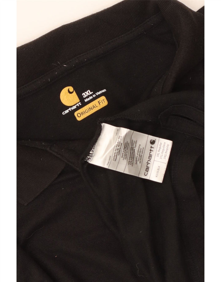 CARHARTT Herre Original Fit Polo Shirt 3XL Sort Polyester