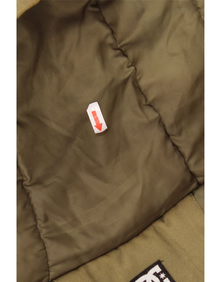 DC Parkajakke med hætte til mænd UK 36 Small Khaki Cotton