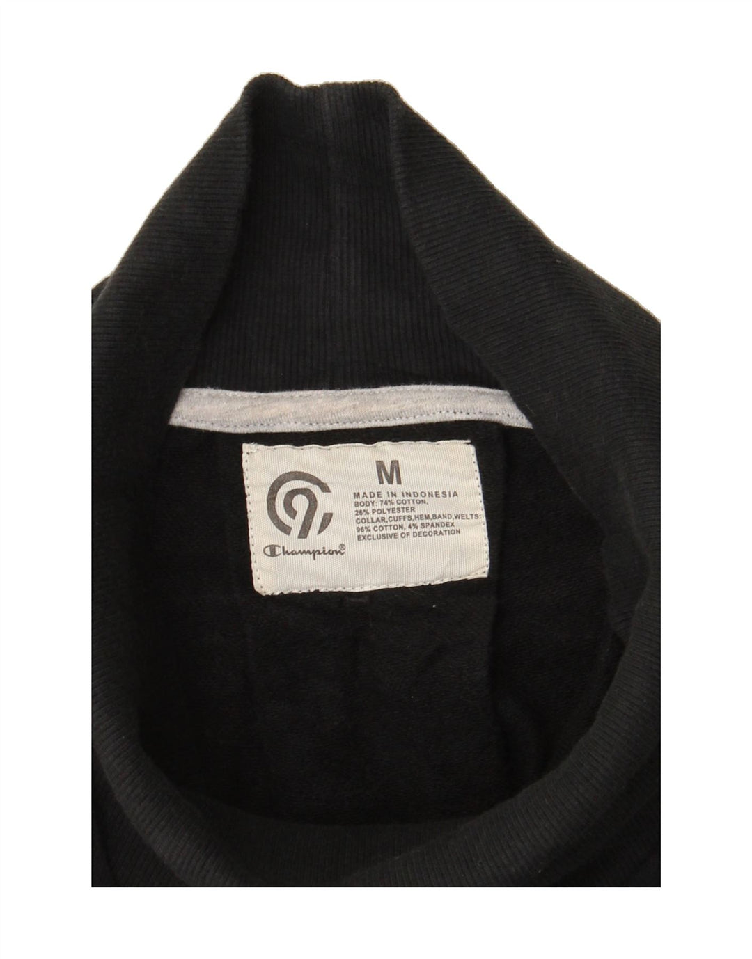 CHAMPION Womens Sweatshirt Jumper UK 14 Medium Black Cotton Vintage Champion and Second-Hand Champion from Messina Hembry 