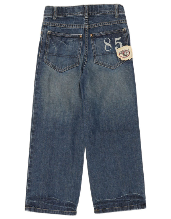 Tommy Hilfiger Piger Jeans med brede ben 5-6 år W24 L21 Blå Bomuld