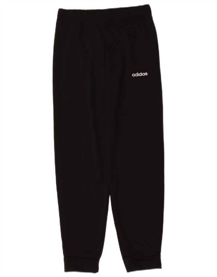 Adidas Drenge Træningsdragt Bukser Joggers 11-12 År Sort Polyester