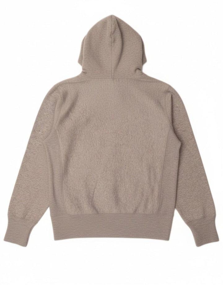 CHAMPION Mens Graphic Hoodie Jumper Medium Grey Cotton