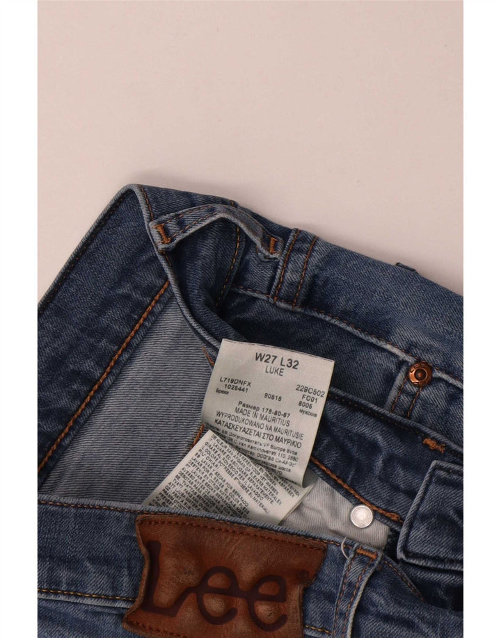 Lee Herre Luke Slim Jeans W27 L27 Blå Bomuld