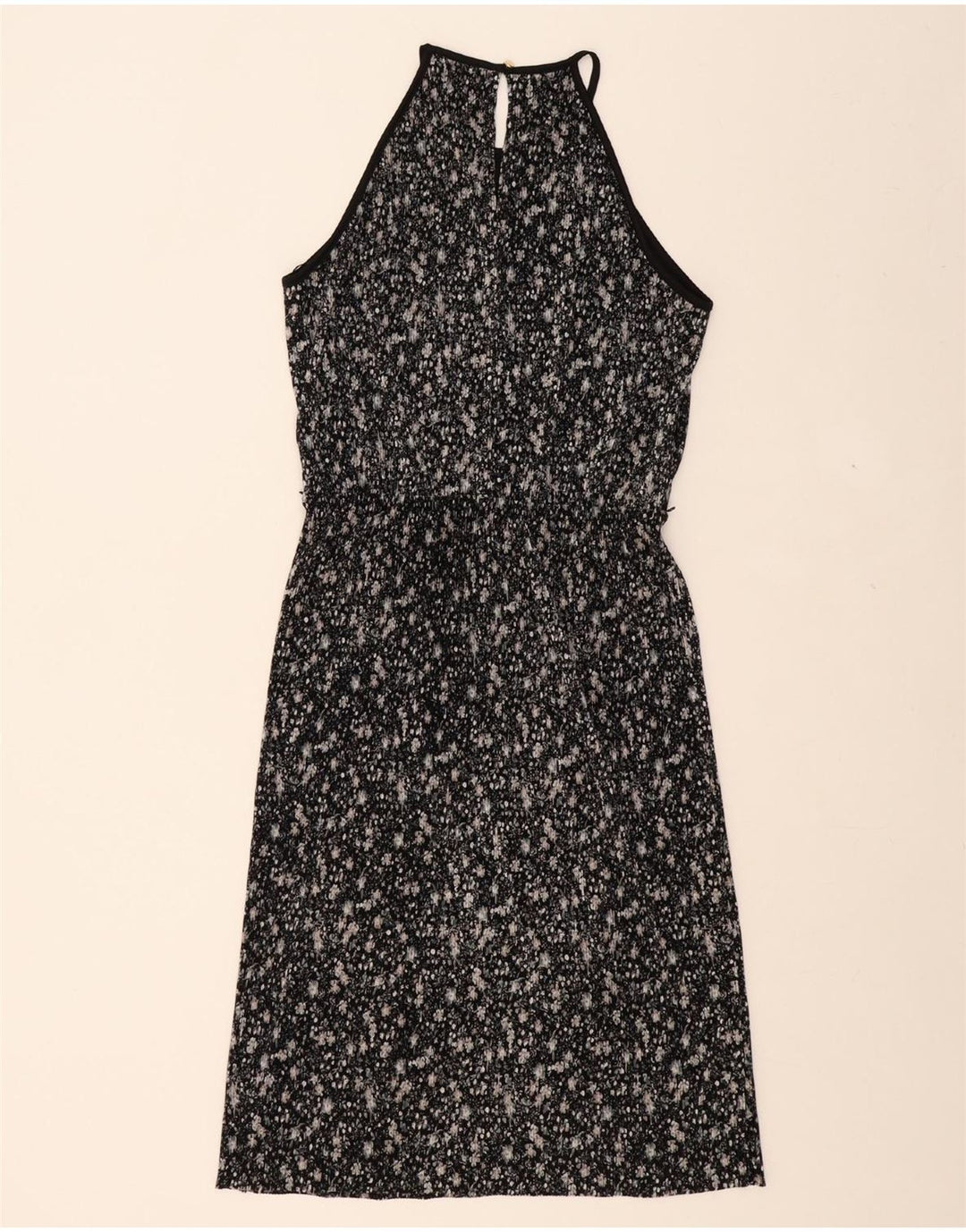 OASIS Womens Sleeveless Maxi Dress UK 10 Small Black Floral Polyester Vintage Oasis and Second-Hand Oasis from Messina Hembry 