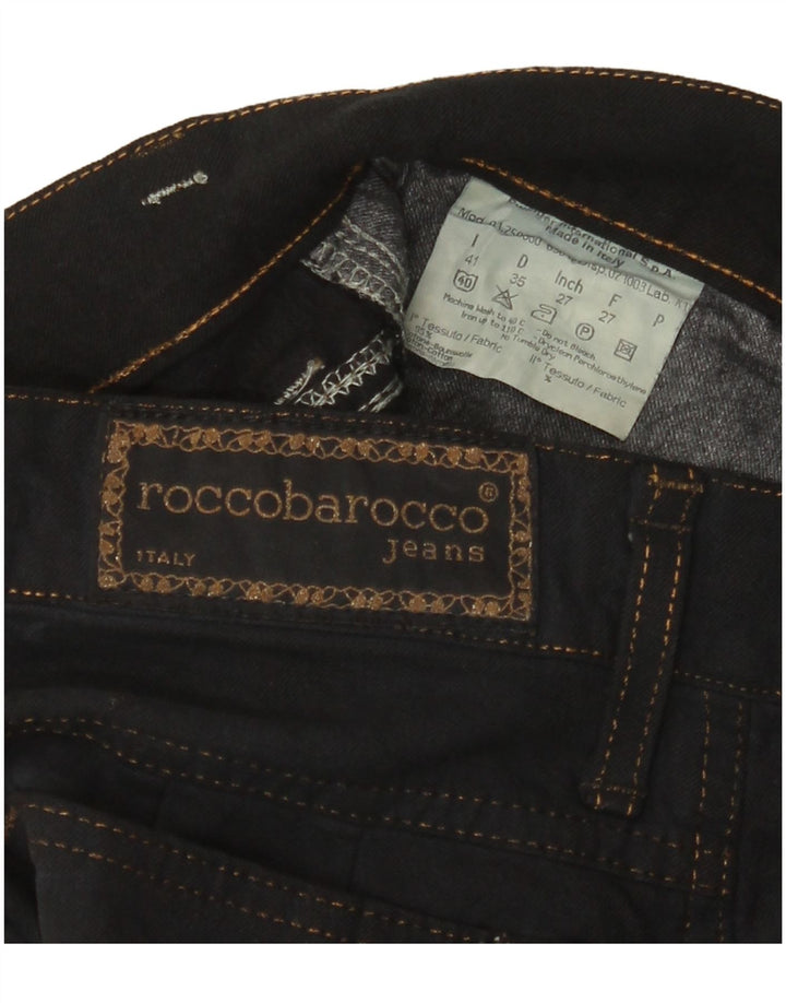 ROCCOBAROCCO Kvinder tilspidsede jeans W27 L33 Sort Bomuld