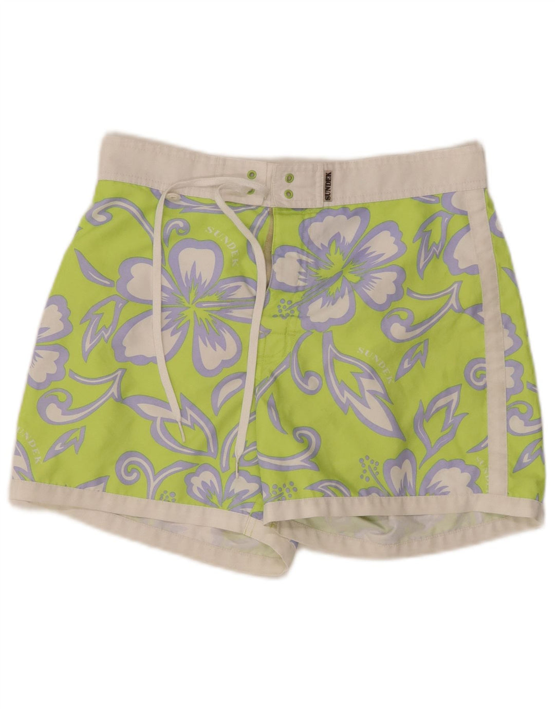 SUNDEK Badeshorts til mænd Small Green Floral Polyester