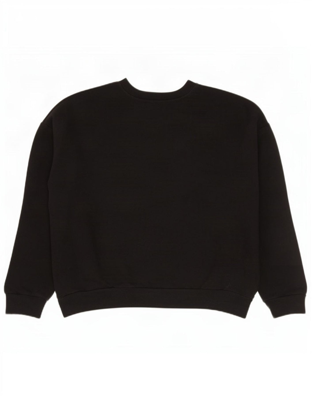 Zara Dame Grafisk Oversized Sweatshirt Jumper UK 16 Stor Sort Bomuld