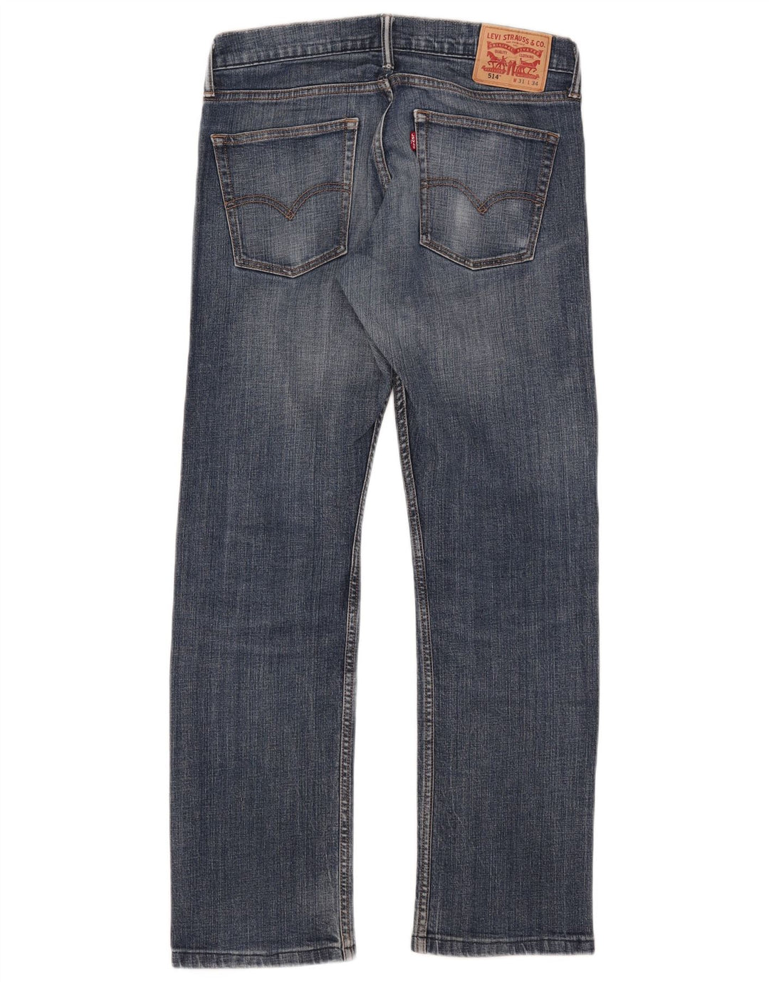 Levi's Herre 514 lige jeans W31 L30 Blå