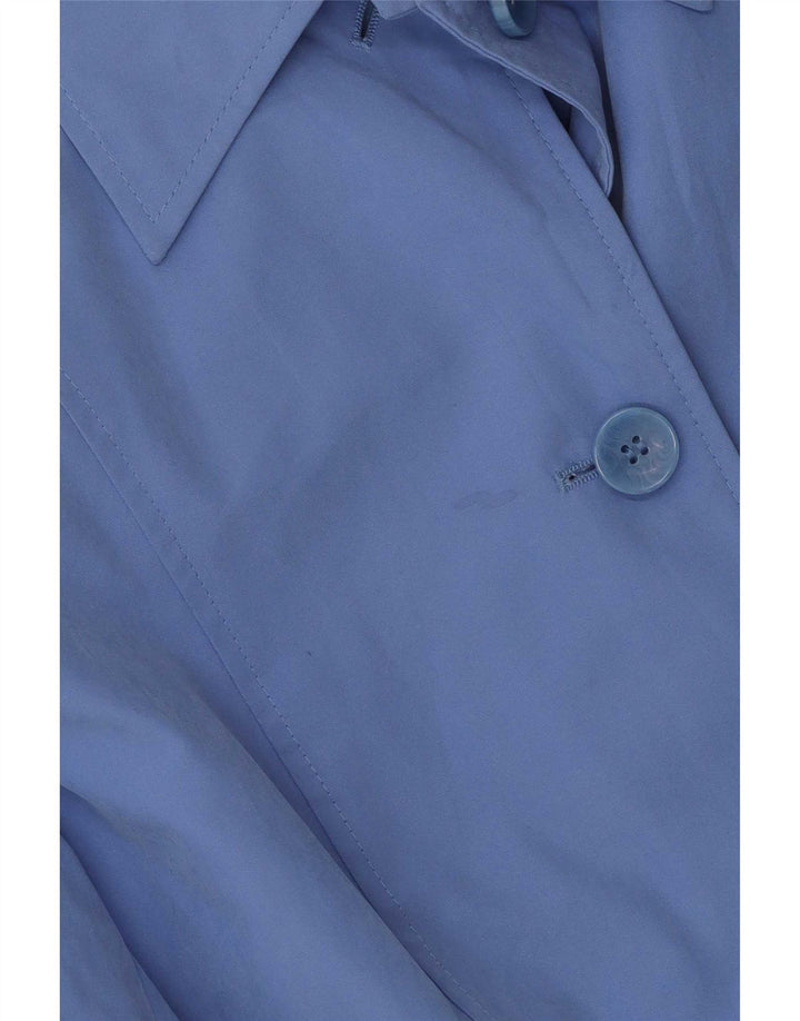 Marks & Spencer Womens Bomber Jacket UK 14 Large Blue Polyester