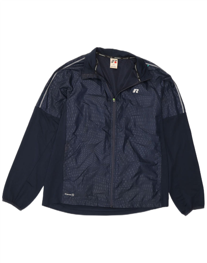 RUSSELL ATHLETIC Herre træningsdragt topjakke UK 38/40 Medium Navy Blue