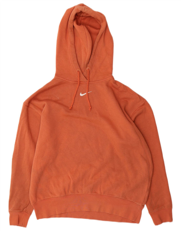 Nike Herre Loose Fit Hoodie Jumper Lille Orange Bomuld