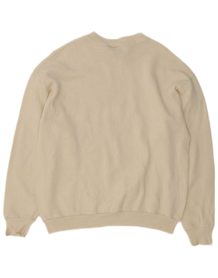 Lee Herre grafisk sweatshirt Jumper Medium Off White Bomuld