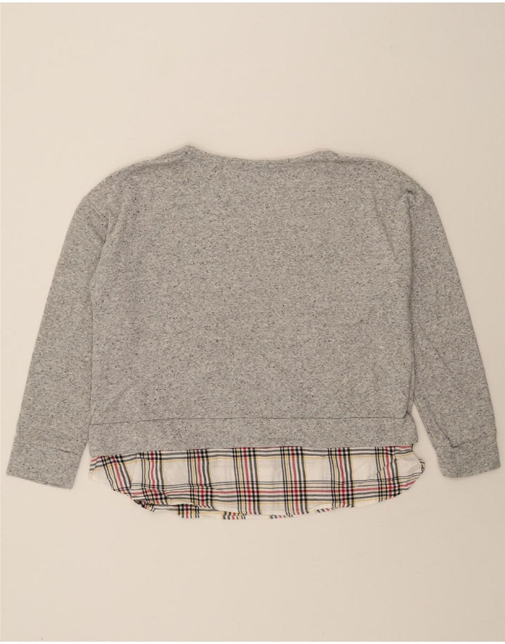 IZOD Womens Sweatshirt Jumper UK 18 XL Grey Flecked Cotton Vintage Izod and Second-Hand Izod from Messina Hembry 