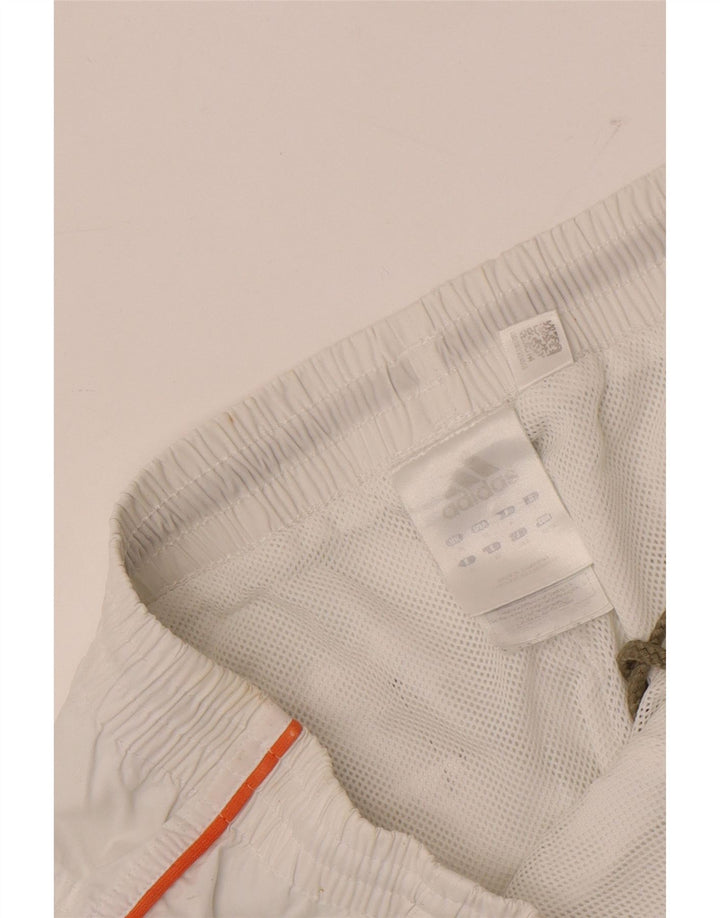 Adidas Herre Straight Cargo Capri Bukser XL W36 L19 Hvid Polyester