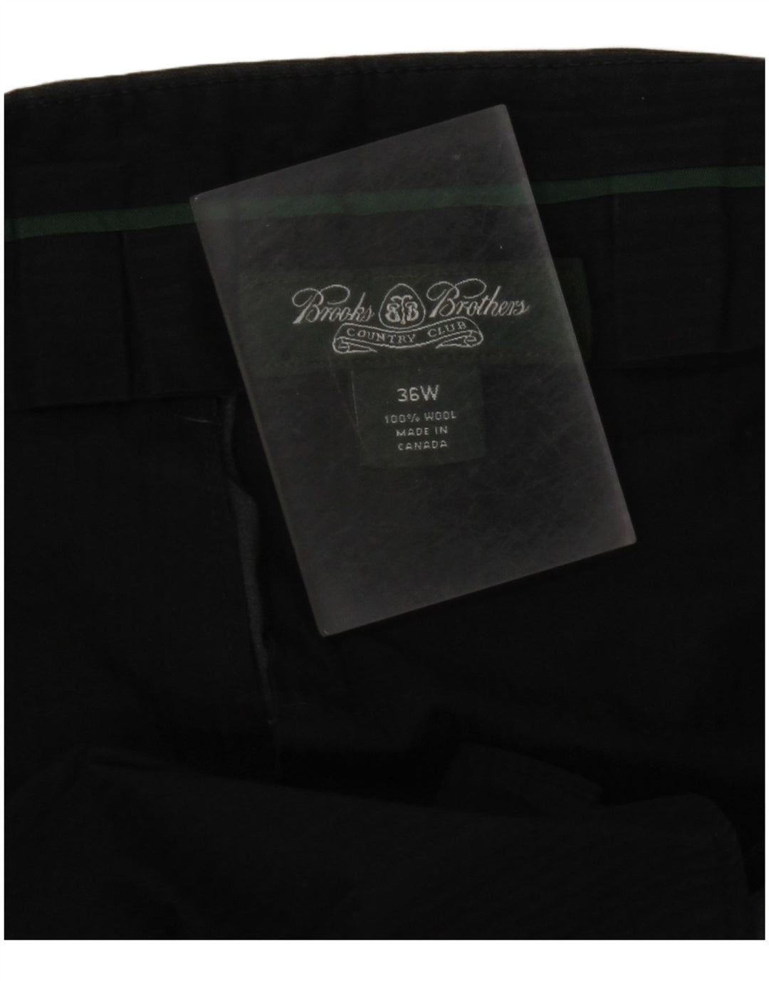 BROOKS BROTHERS Lige jakkesæt til herrebukser W36 L30 Grå uld