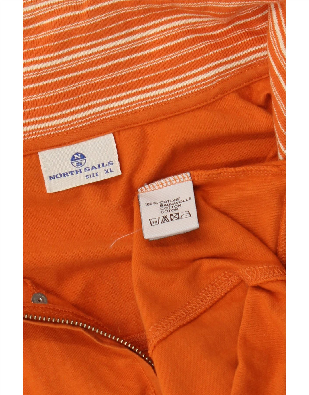 North Sails Herre grafisk træningsdragt Topjakke XL Orange Bomuld Nautical
