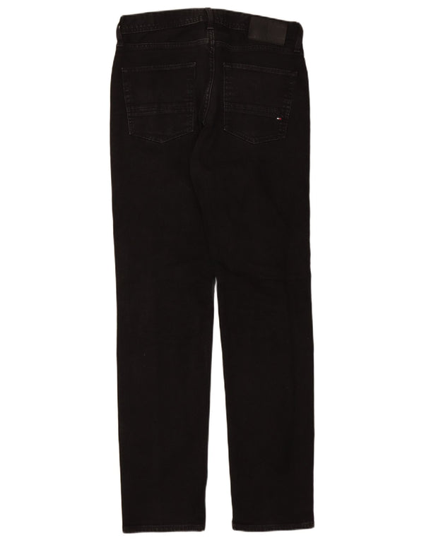 Tommy Hilfiger Herre Denton Straight Jeans W32 L34 Sort Bomuld