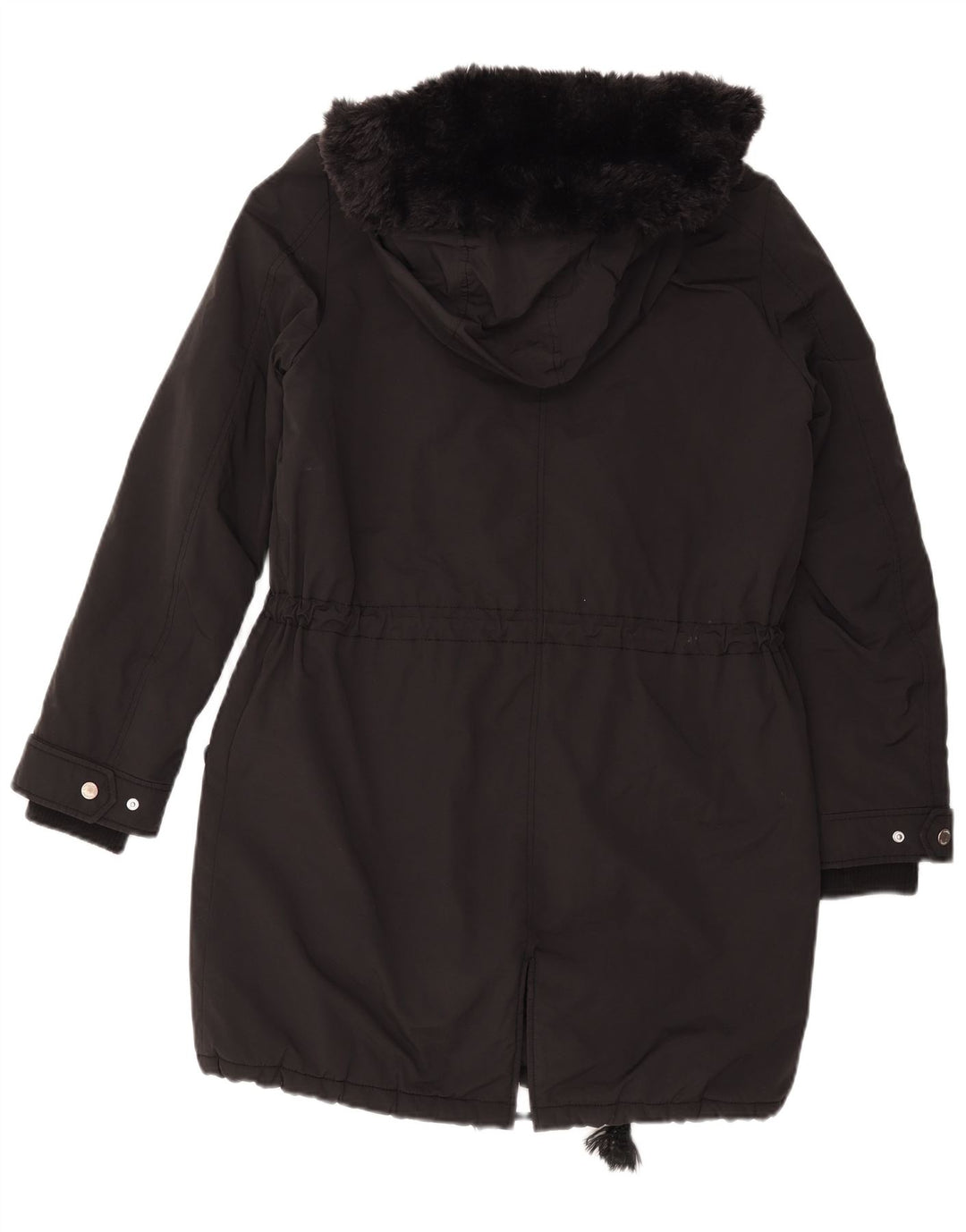 Tommy Hilfiger Dame Hætte Oversized Parka Jacket UK 10 Small Black