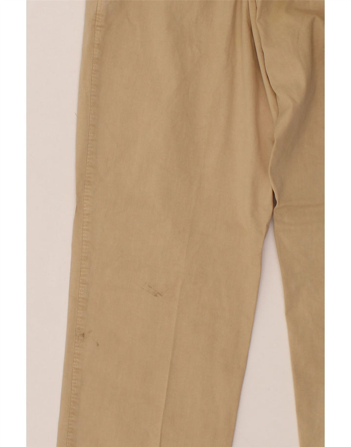 TRUSSARDI Mens Straight Chino Trousers IT 48 Medium W34 L32 Beige Vintage Trussardi and Second-Hand Trussardi from Messina Hembry 