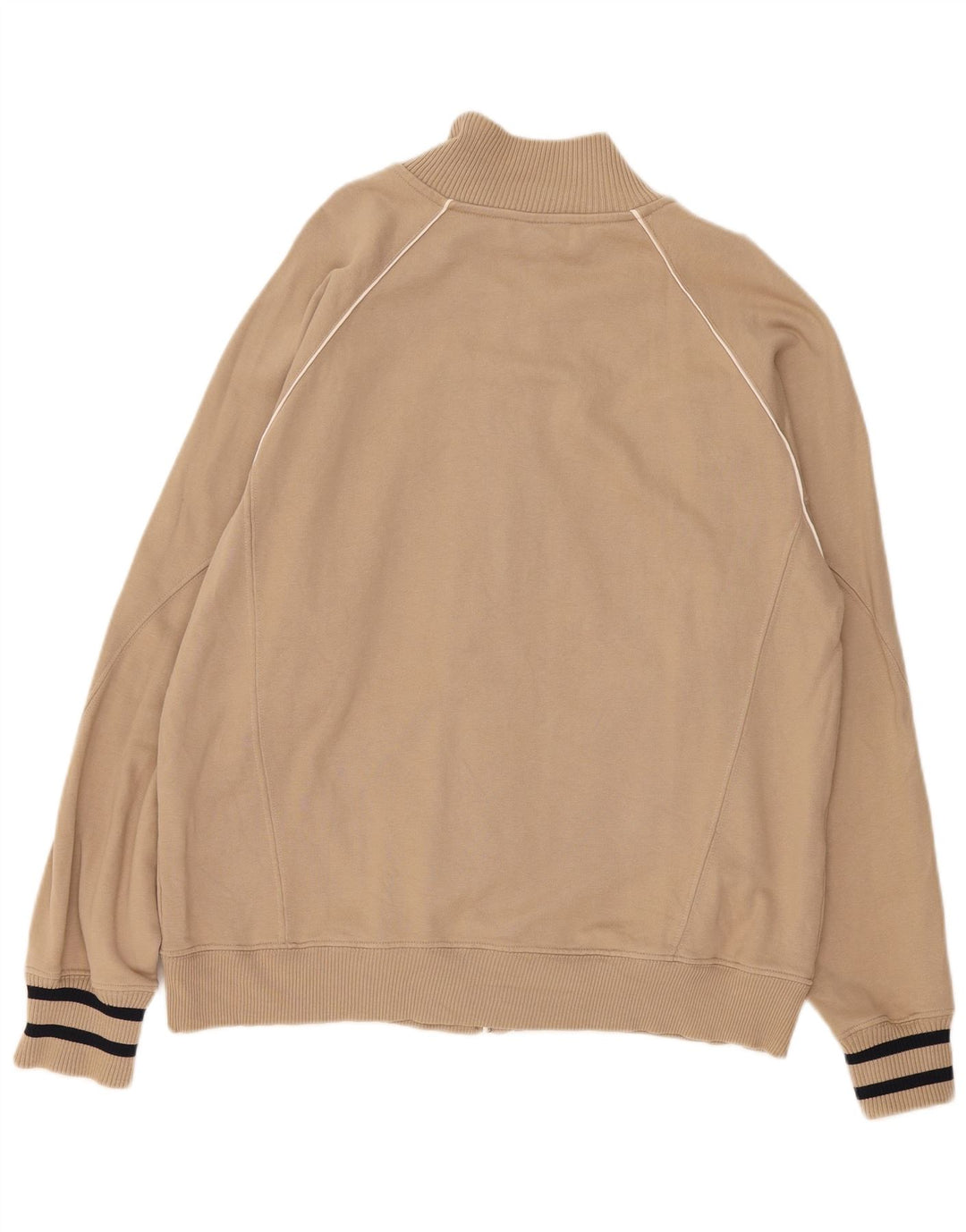 Champion Herre træningsdragt topjakke XL beige stribet bomuld