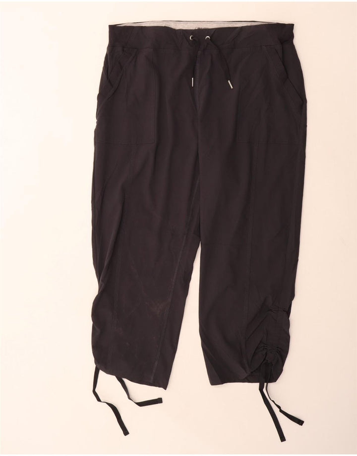 Calvin Klein Dame Capri Træningsdragt Bukser UK 18 XL Grå Polyester