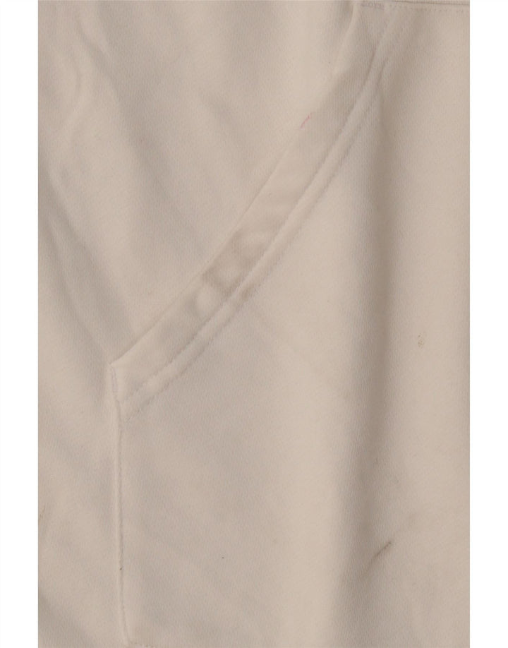 ADIDAS træningsdragt topjakke til kvinder UK 16/18 Stor hvid bomuld