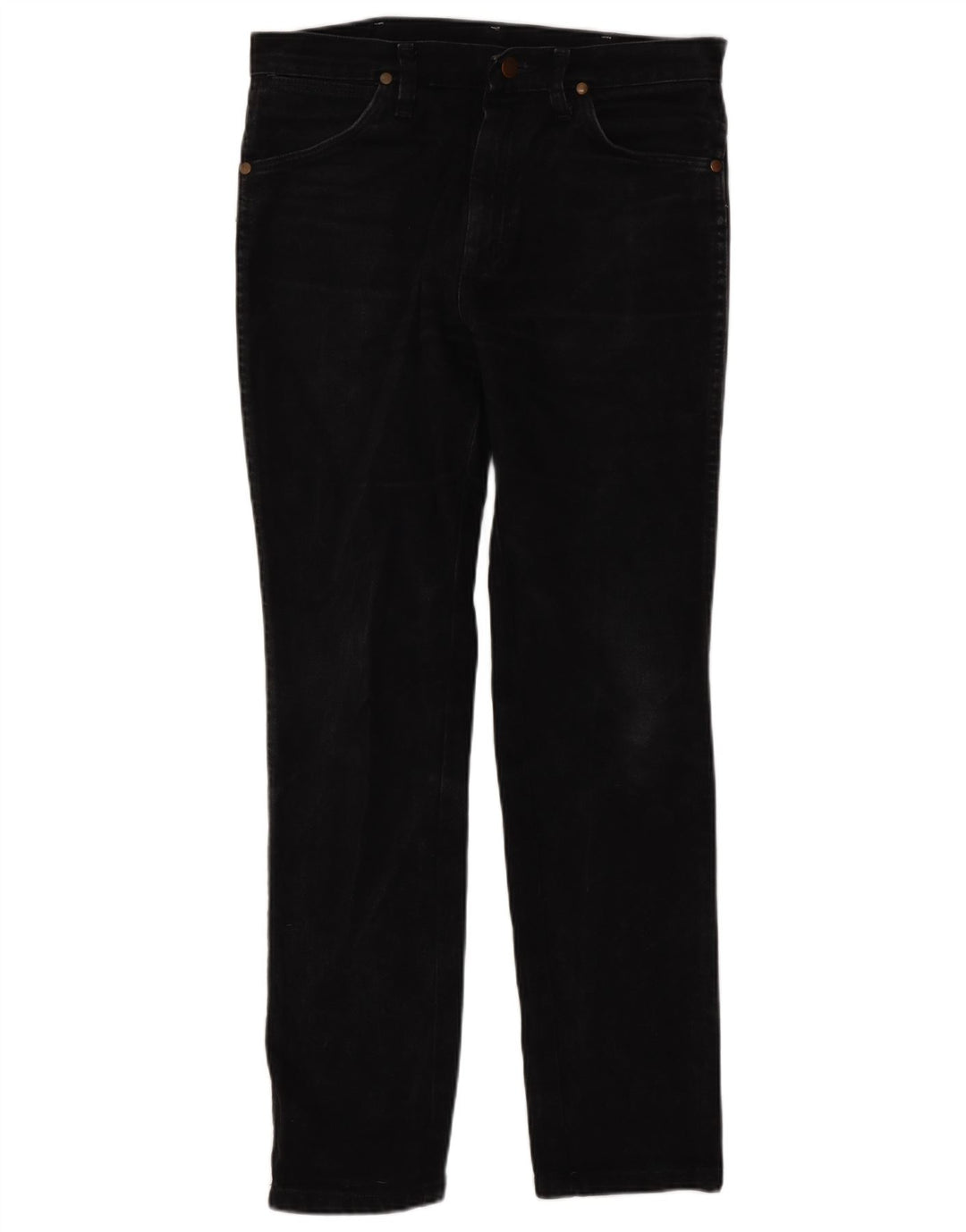 Wrangler Straight Jeans til mænd W29 L30 sort bomuld