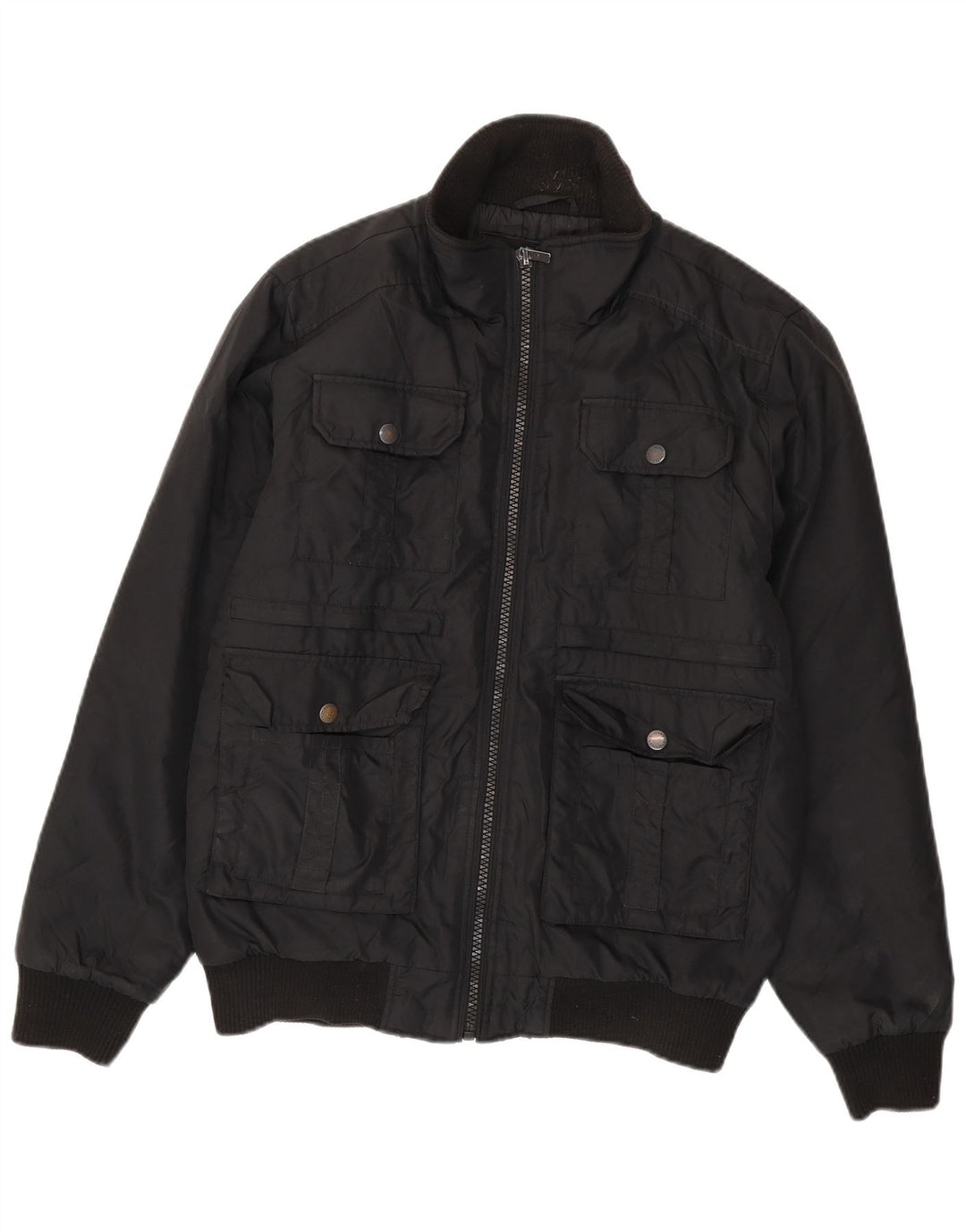 Jack & Jones Herre Bomber Jacket UK 38 Medium Sort Polyester