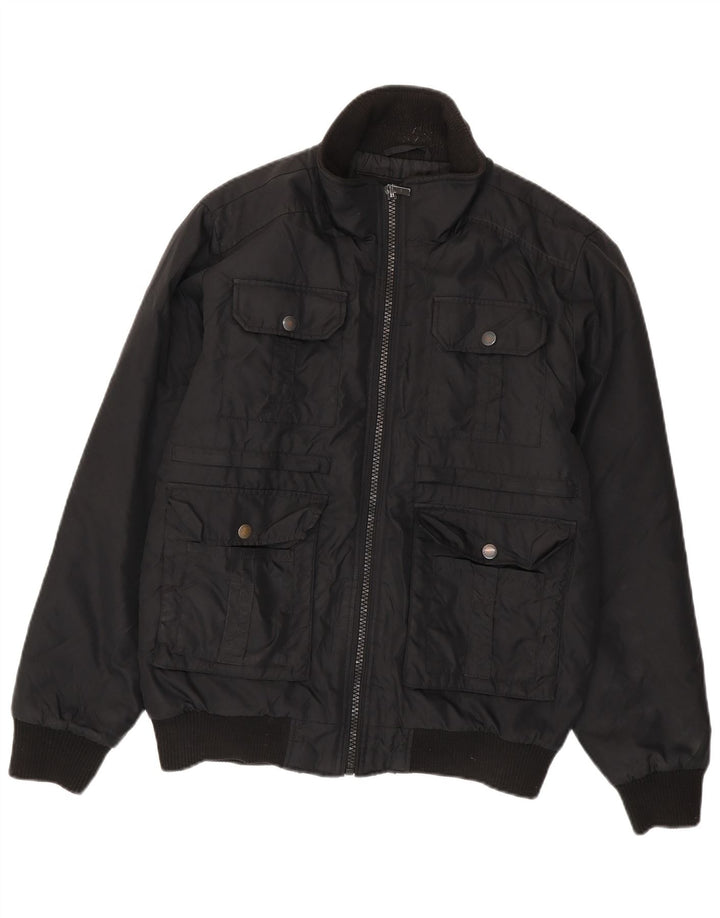 Jack & Jones Herre Bomber Jacket UK 38 Medium Sort Polyester