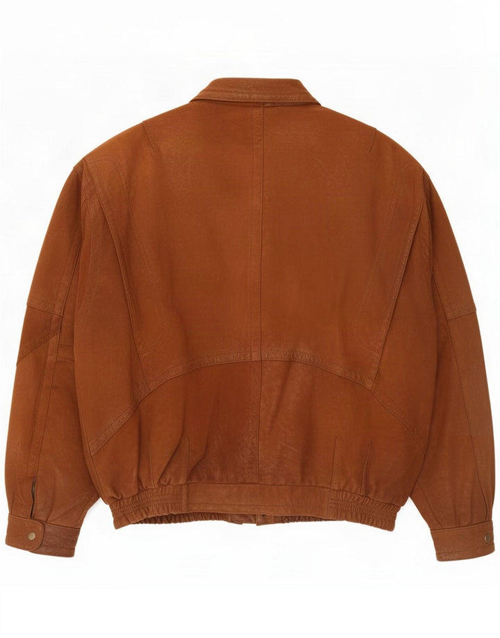 Vintage herre læderjakke UK 42 XL Brun