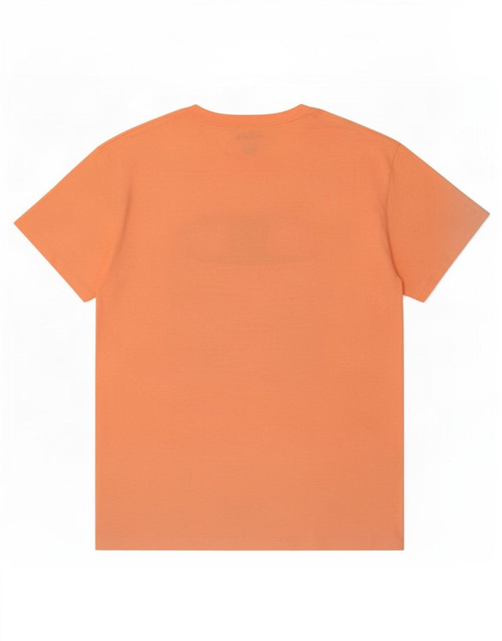 Champion Herre Grafisk T-Shirt Top Stor Orange Bomuld
