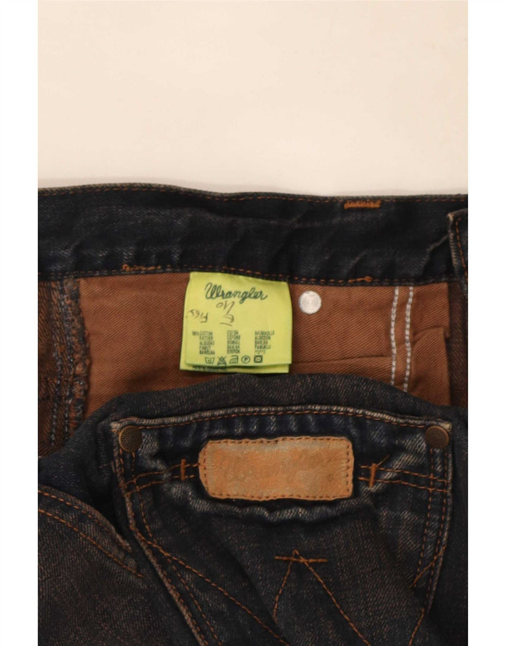 Wrangler Herre Sharkey Bootcut Jeans W32 L34 Marineblå Bomuld